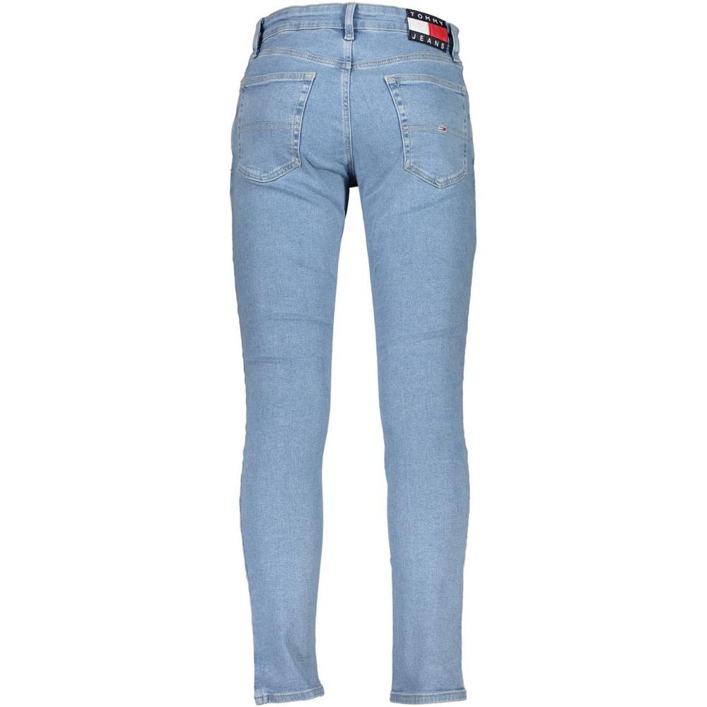 Tommy Hilfiger Light Blue Cotton Jeans & Pant Tommy Hilfiger Light Slate Gray