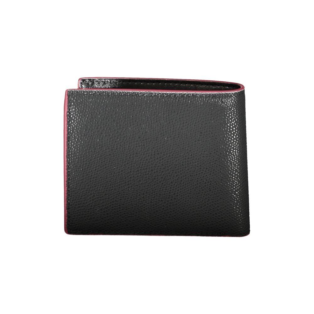 Tommy Hilfiger Elegant Black Leather Wallet Tommy Hilfiger Dark Slate Gray
