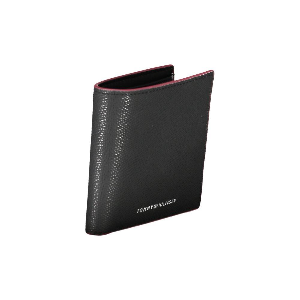Tommy Hilfiger Elegant Black Leather Wallet Tommy Hilfiger Dark Slate Gray
