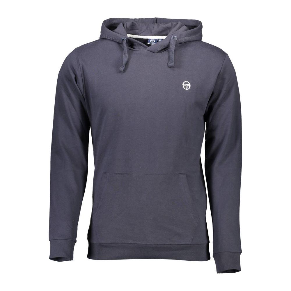 Sergio Tacchini Blue Cotton Men Sweater Sergio Tacchini Dark Slate Gray