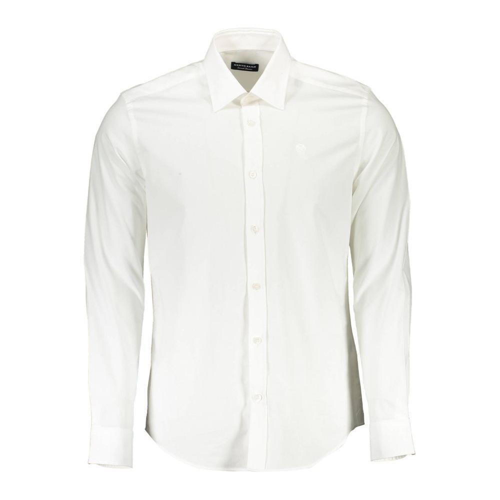 North Sails White Cotton Mens Shirt North Sails White Smoke