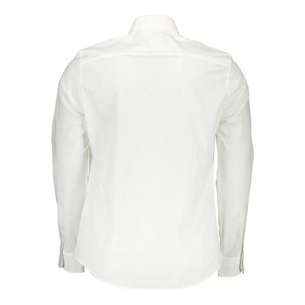 North Sails White Cotton Mens Shirt North Sails Beige
