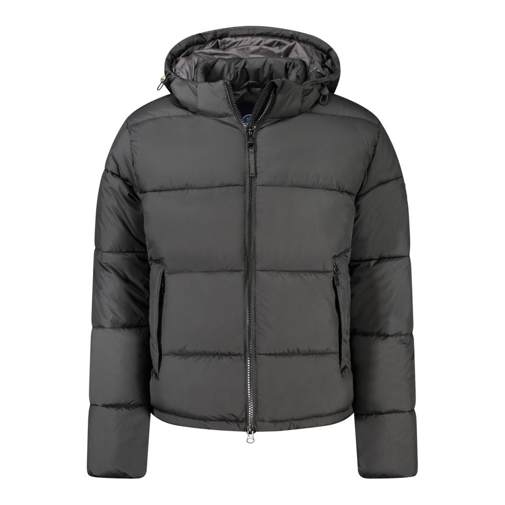 North Sails Black Polyester Men Jacket North Sails Dark Slate Gray