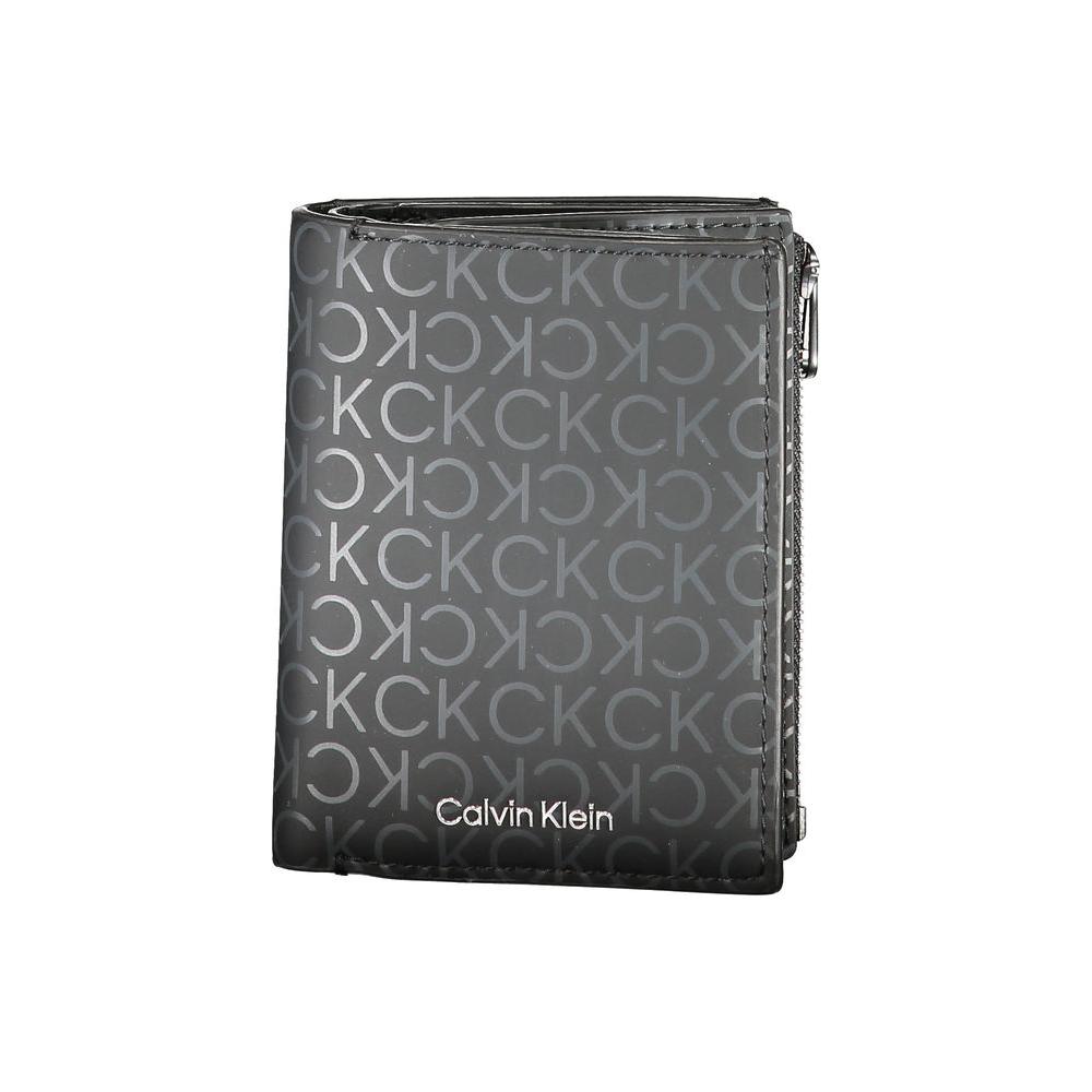 Calvin Klein Black Polyester Wallet Calvin Klein Dim Gray