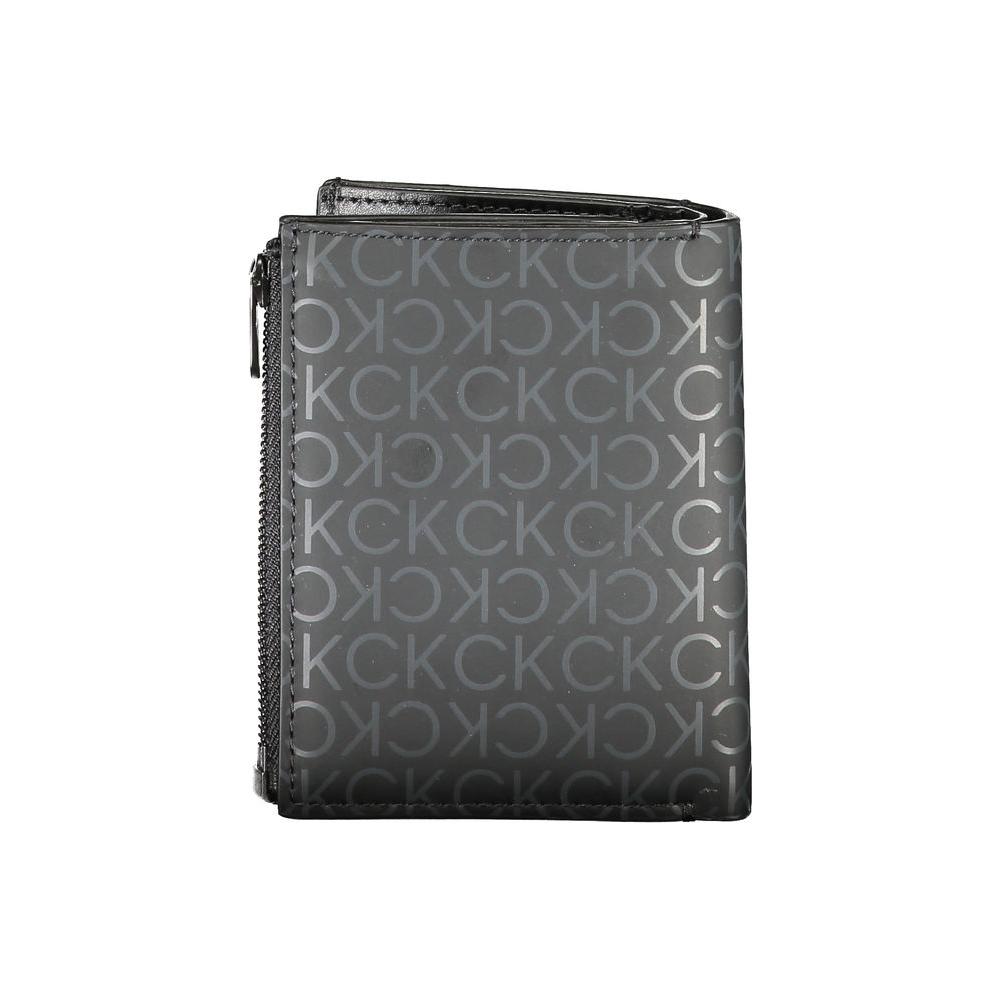 Calvin Klein Black Polyester Wallet Calvin Klein Dim Gray