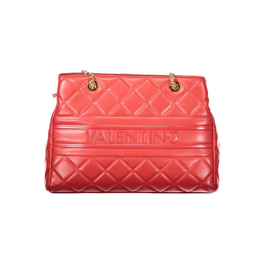 Valentino Bags red polyethylene women handbag with luxurious chain and quilted design, perfect for style and functionality.