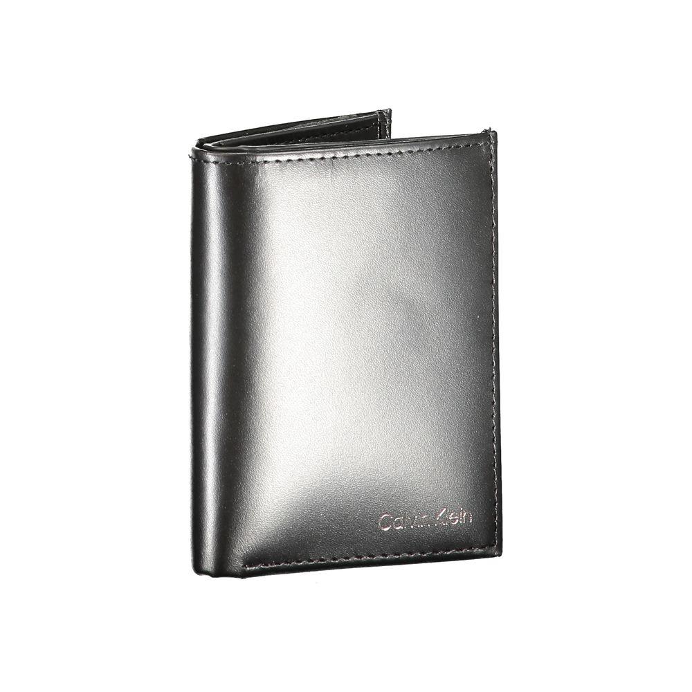 Calvin Klein Black Leather Wallet Calvin Klein Gray