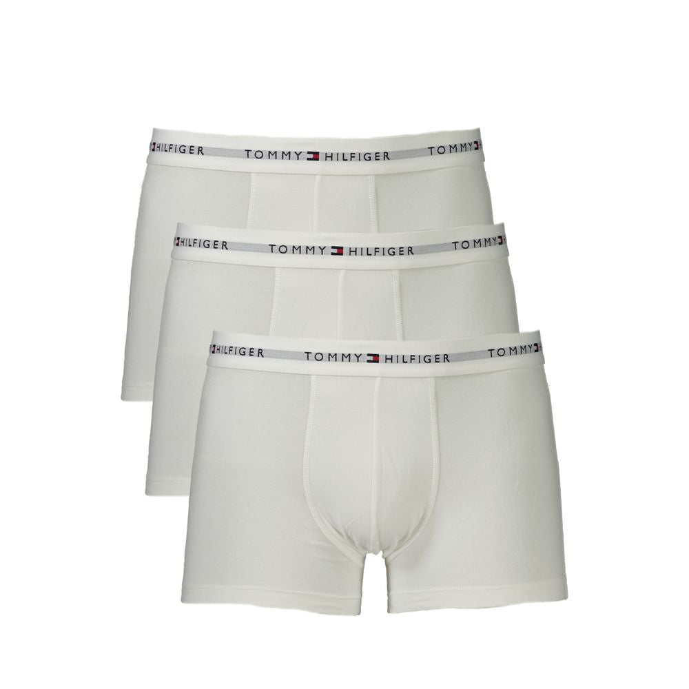 Tommy Hilfiger White Cotton Men Boxer Tommy Hilfiger Gray