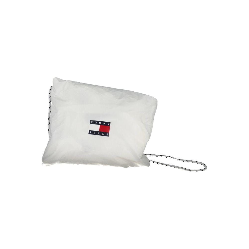 Tommy Hilfiger White Polyamide Men Jacket Tommy Hilfiger Light Gray