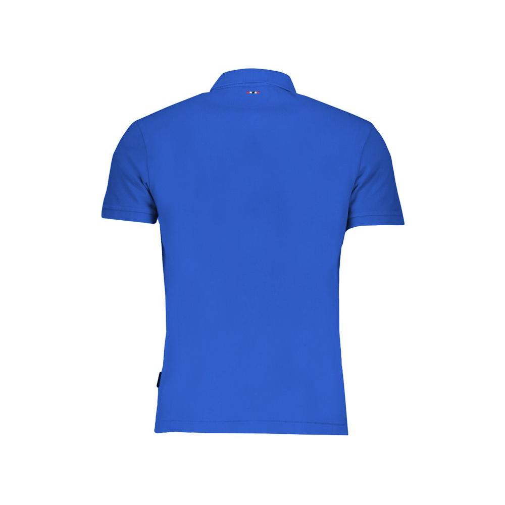 Napapijri Blue Cotton Polo Shirt Napapijri Royal Blue