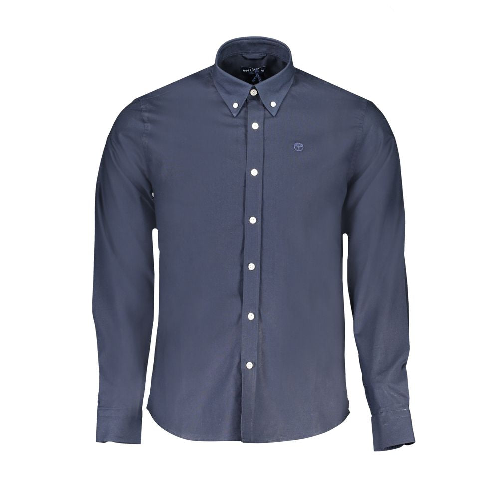 North Sails Blue Cotton Shirt North Sails Dark Slate Gray