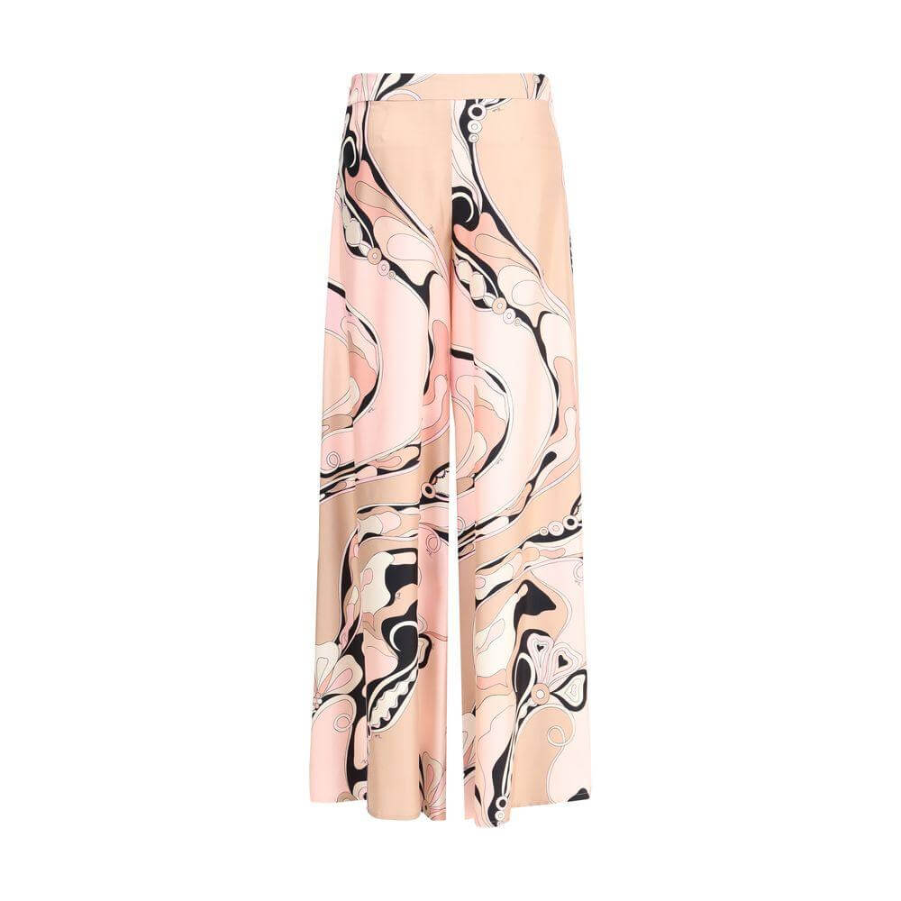 Emilio Pucci Orchid print silk Pants Emilio Pucci Bisque