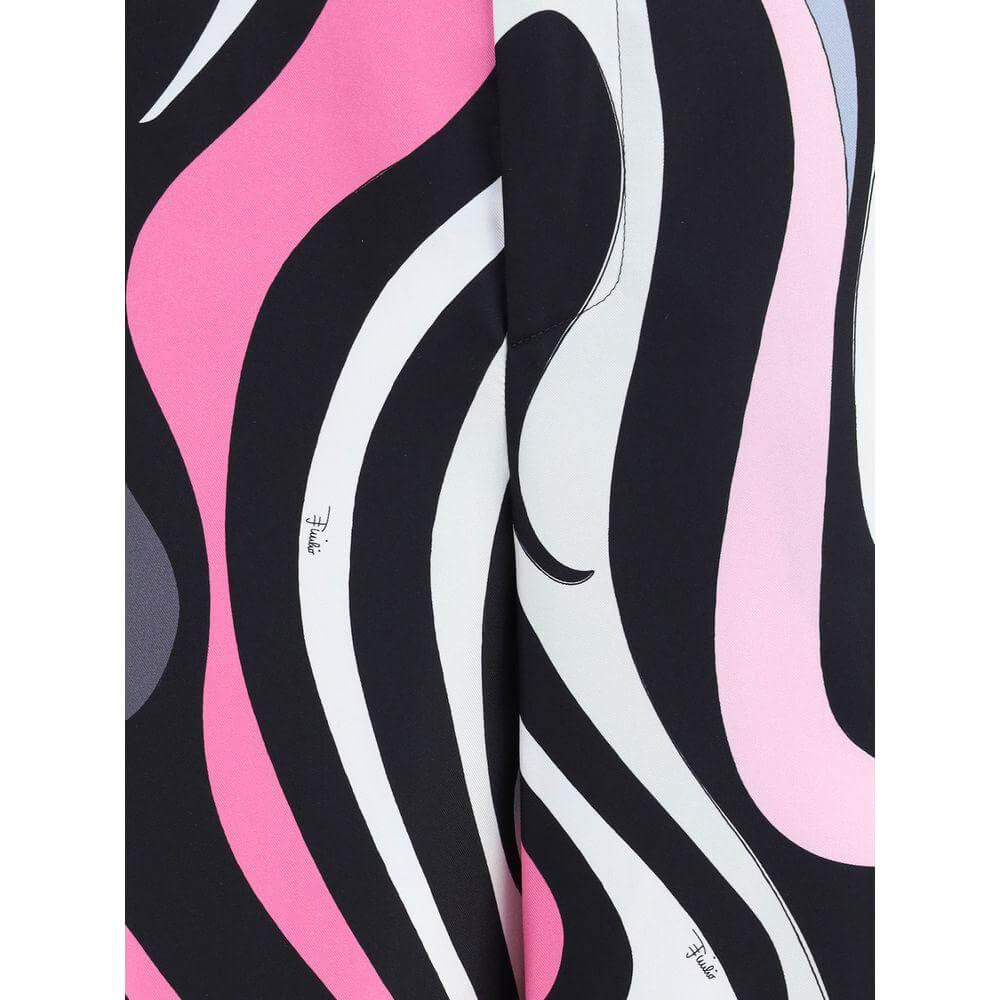 Emilio Pucci Marble print silk Pants Emilio Pucci Dark Slate Gray