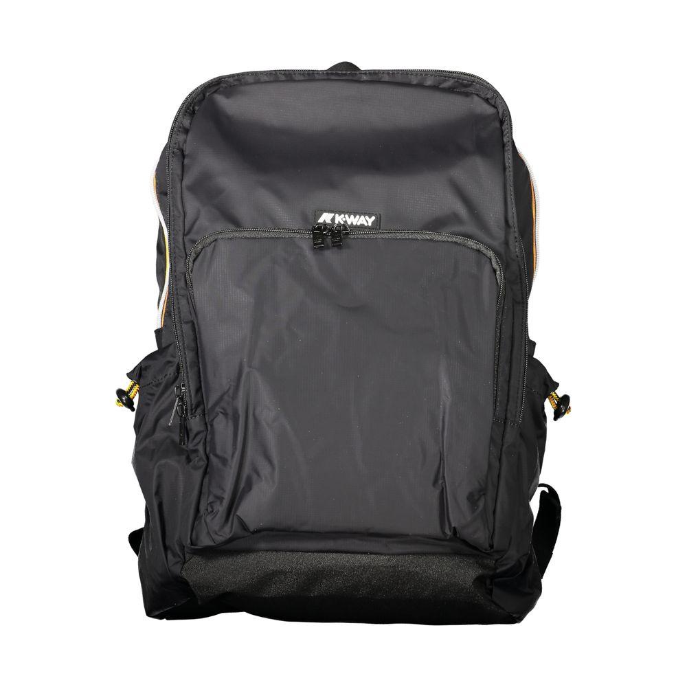 K-WAY Black Polyamide Men Backpack K-WAY Dark Slate Gray