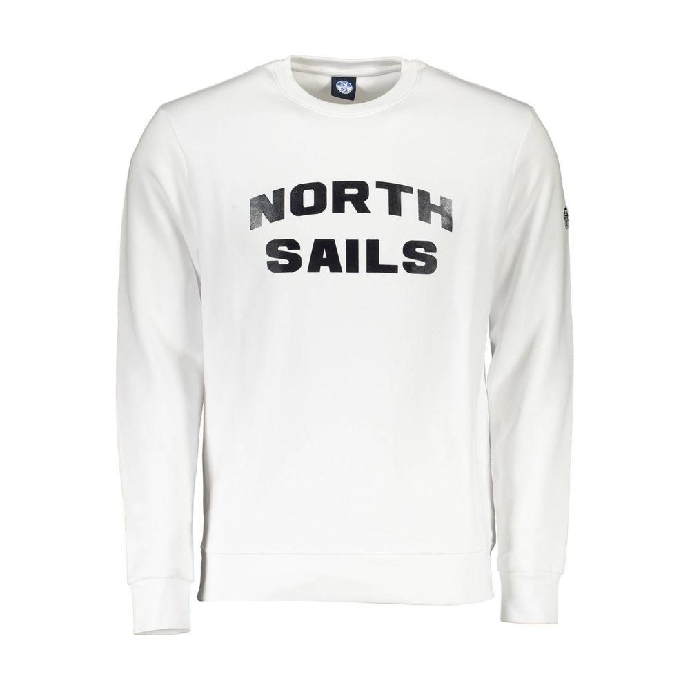 North Sails White Cotton Men Sweater North Sails White Smoke