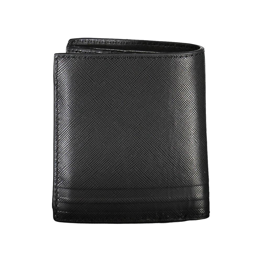 Tommy Hilfiger Black Leather Men Wallet Tommy Hilfiger Dark Slate Gray