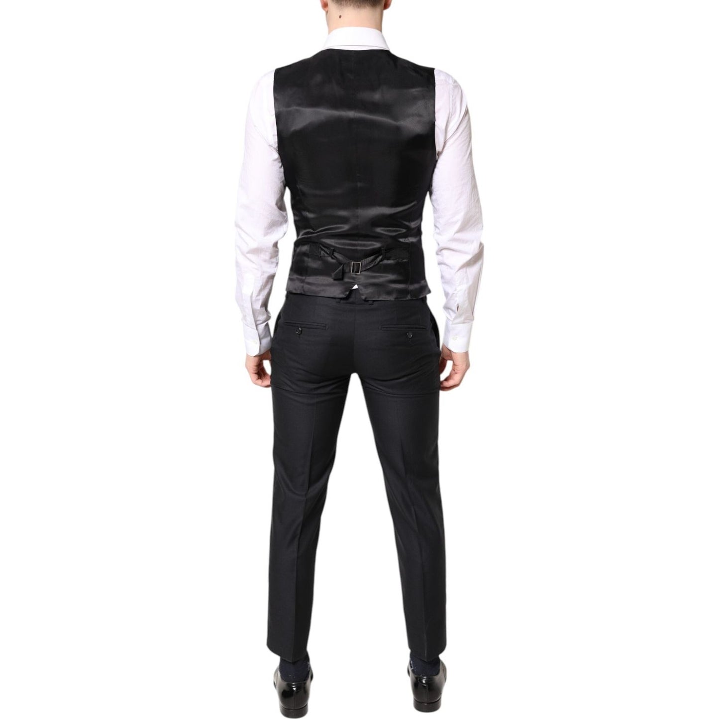Dolce & Gabbana Blue MARTINI Wool Formal 3 Piece Suit