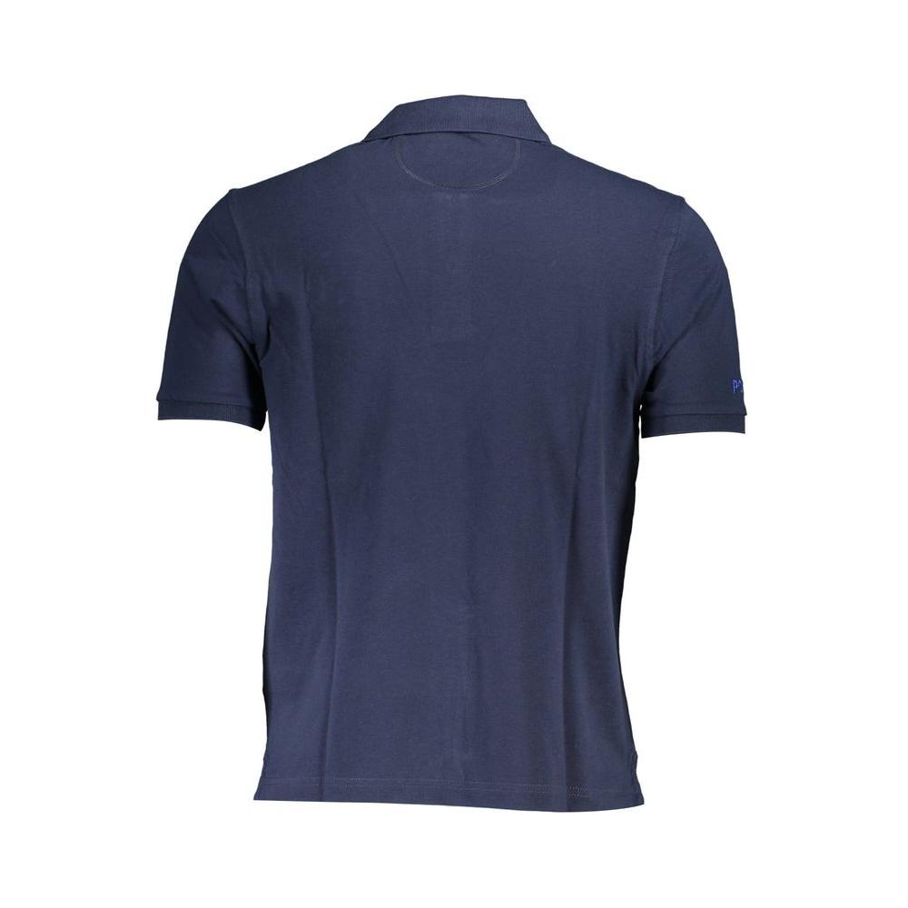 La Martina Blue Cotton Mens Polo Shirt La Martina Dark Slate Gray