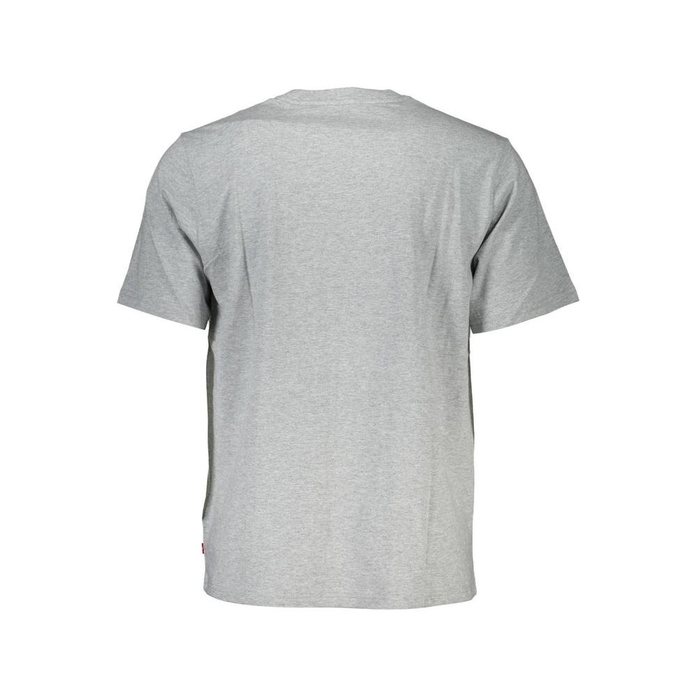 Levi's Gray Cotton Men T-Shirt Levi's Gray