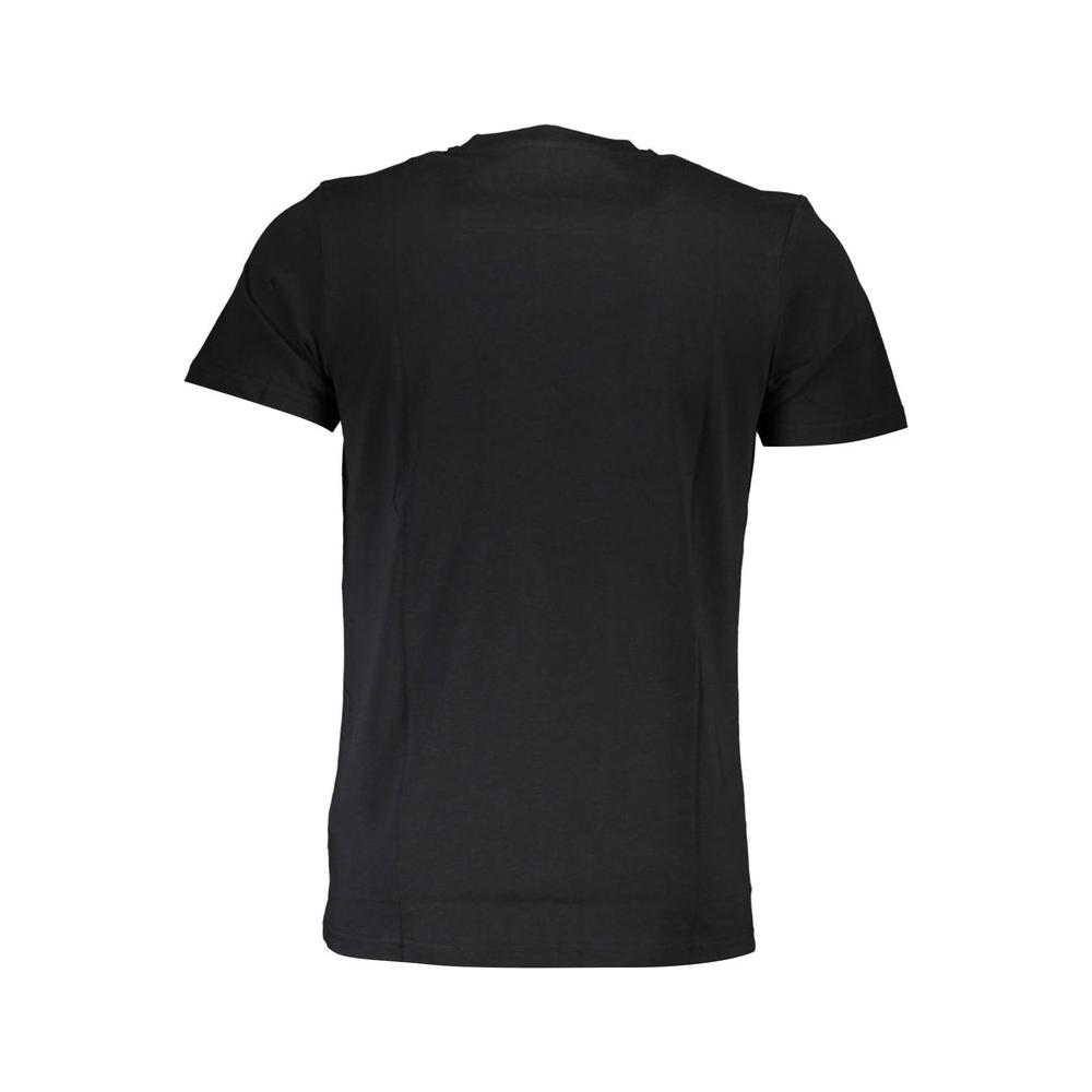 Cavalli Class Black Cotton T-Shirt Cavalli Class Dark Slate Gray