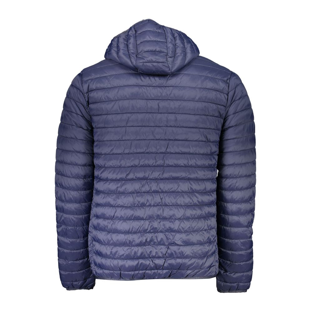 North Sails Blue Polyamide Men Jacket North Sails Dark Slate Blue
