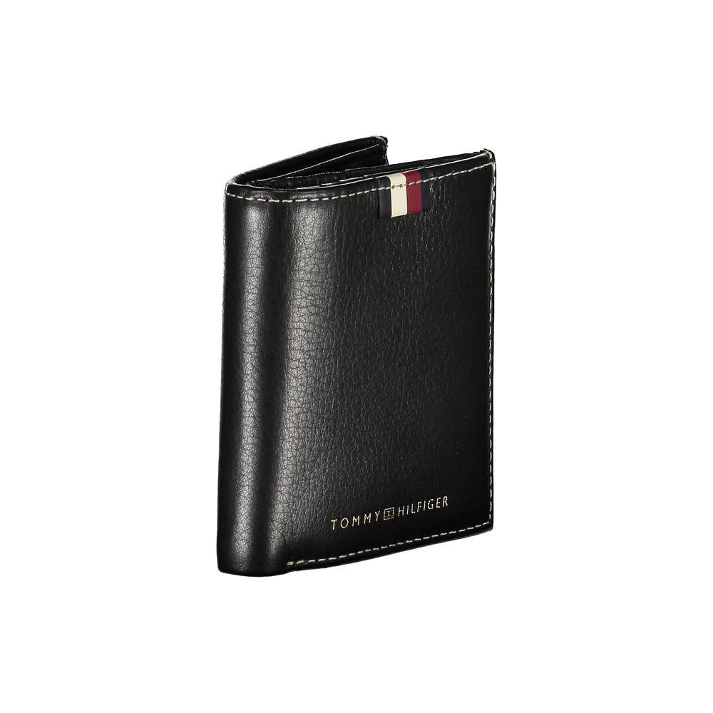Tommy Hilfiger Black Leather Men Wallet Tommy Hilfiger Black