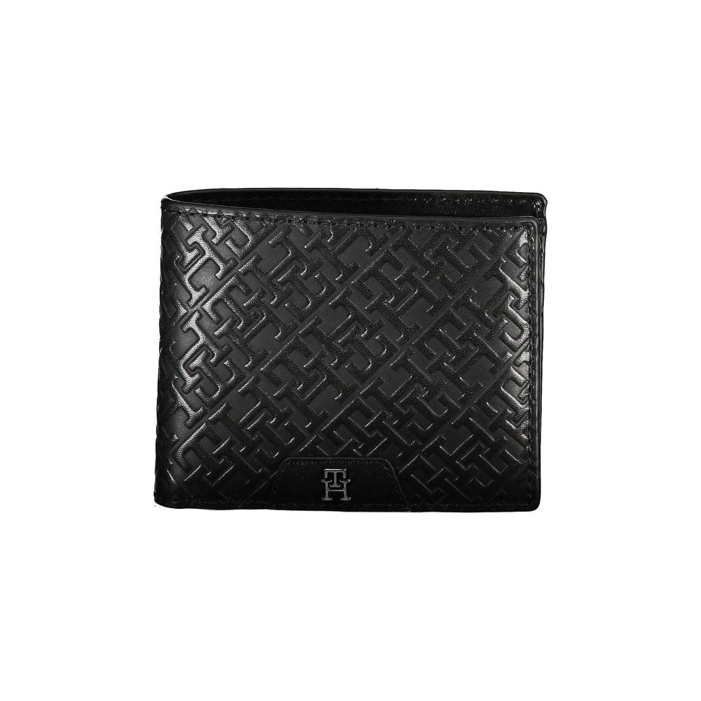 Tommy Hilfiger Elegant Leather Double Card Wallet Tommy Hilfiger Dark Slate Gray