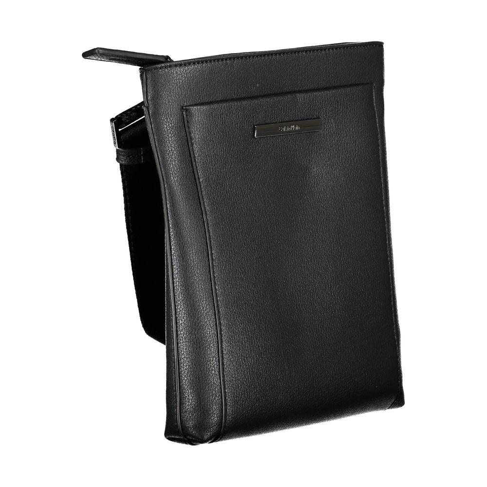Calvin Klein Elegant Black Shoulder Bag with Contrasting Details Calvin Klein Dark Slate Gray