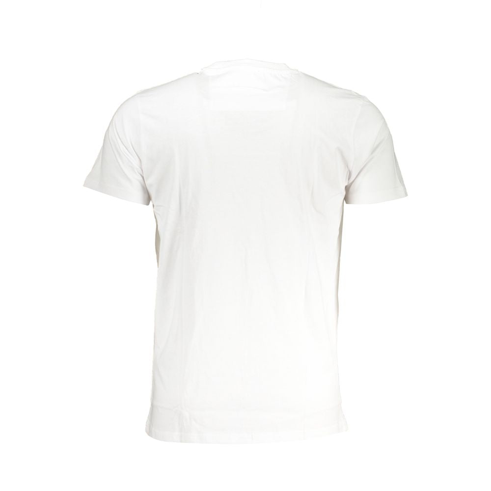 Cavalli Class White Cotton T-Shirt Cavalli Class White Smoke