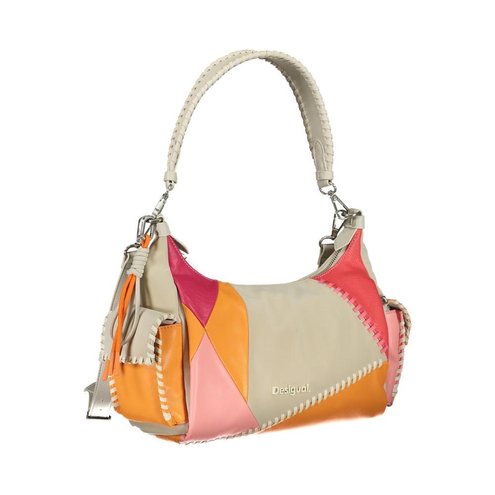 Desigual Beige Polyethylene Handbag Desigual Tan