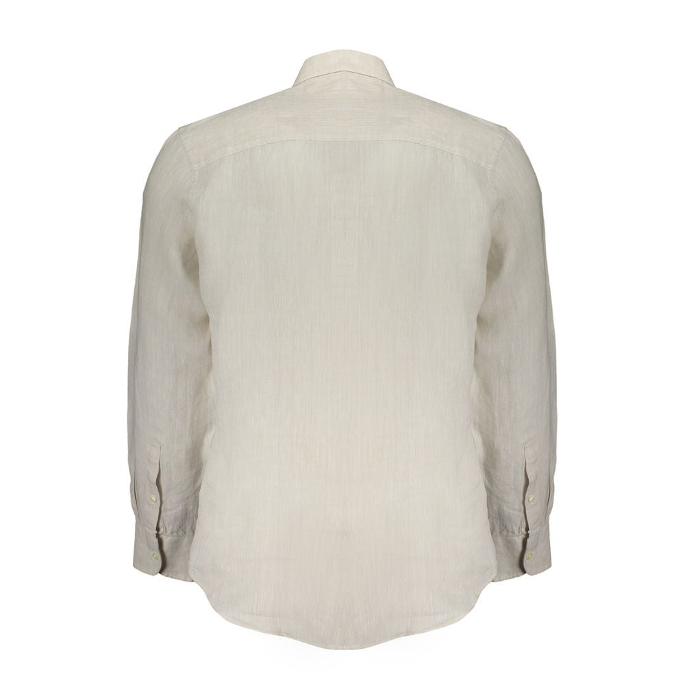 North Sails Beige Linen Shirt North Sails Gray