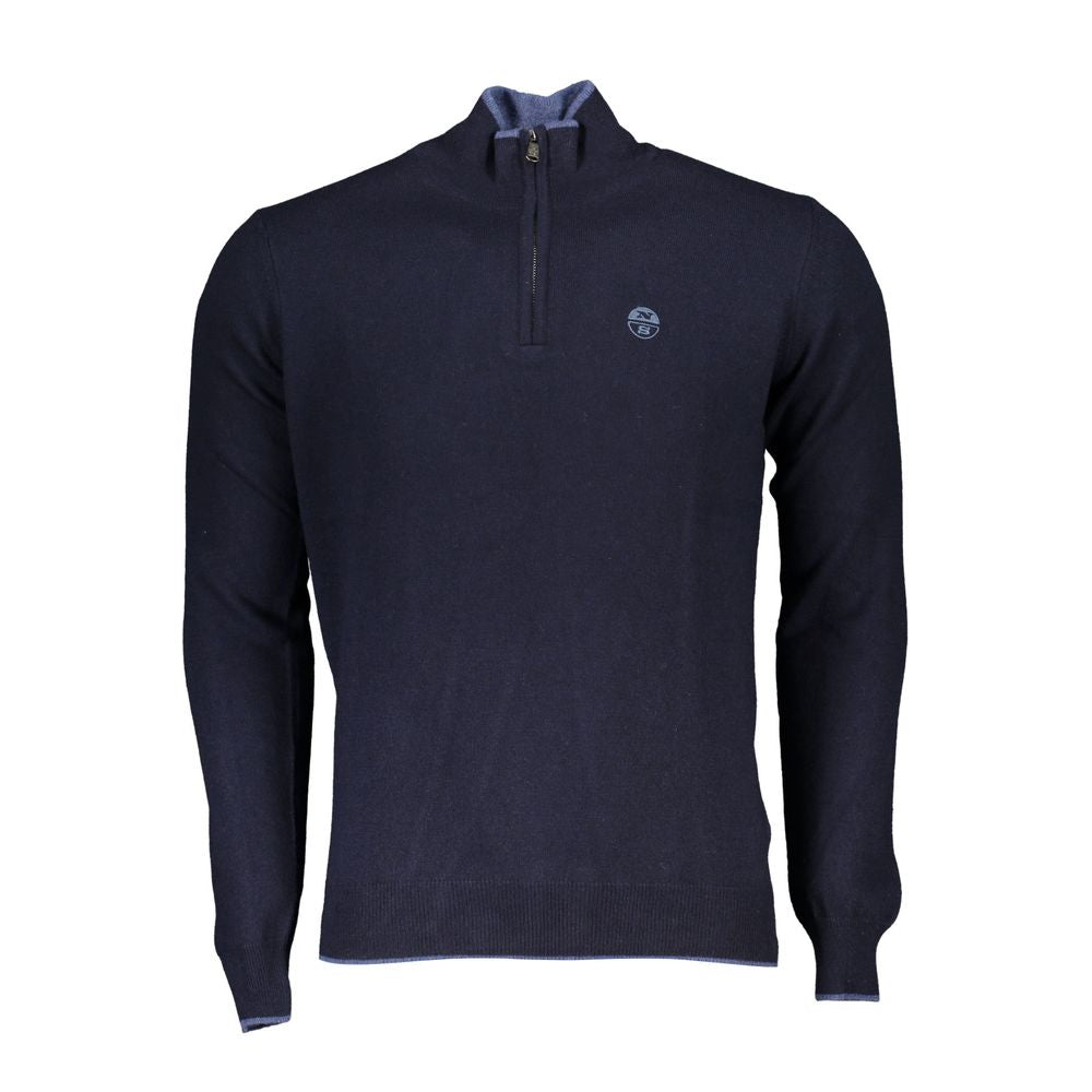 North Sails Blue Polyamide Men Sweater North Sails Dark Slate Gray