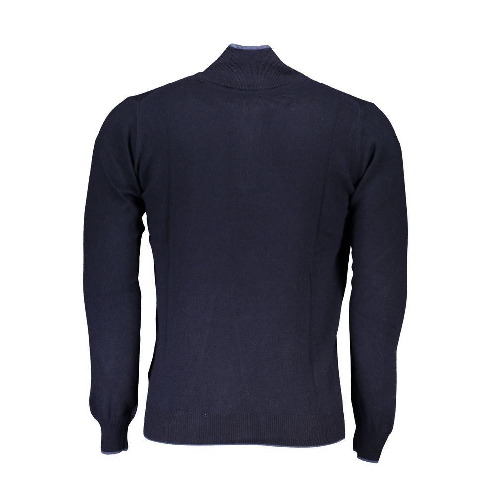 North Sails Blue Polyamide Men Sweater North Sails Dark Slate Gray