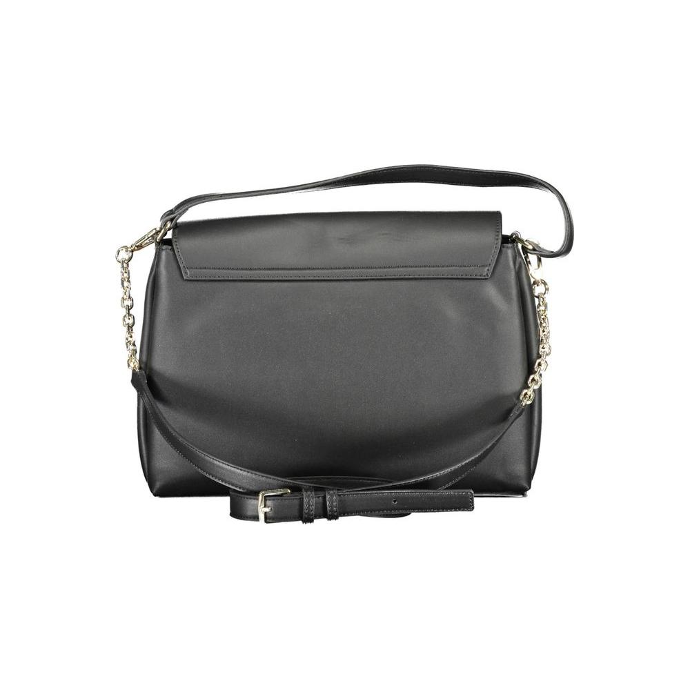Calvin Klein Black Polyester Women Handbag Calvin Klein Dim Gray