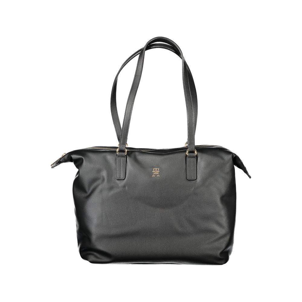 Tommy Hilfiger Black Polyester Women Handbag Tommy Hilfiger Dark Slate Gray
