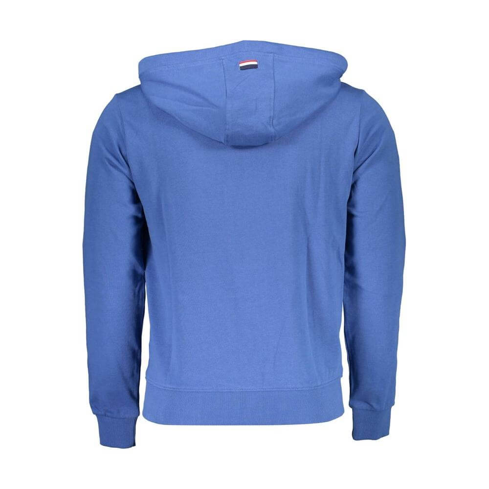 U.S. POLO ASSN. Blue Cotton Men Sweater U.S. POLO ASSN. Steel Blue