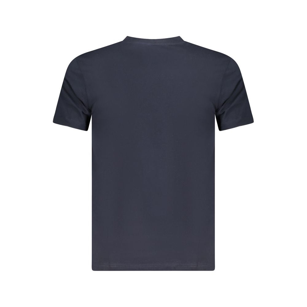 Cavalli Class Blue Cotton Men T-Shirt Cavalli Class Dark Slate Gray