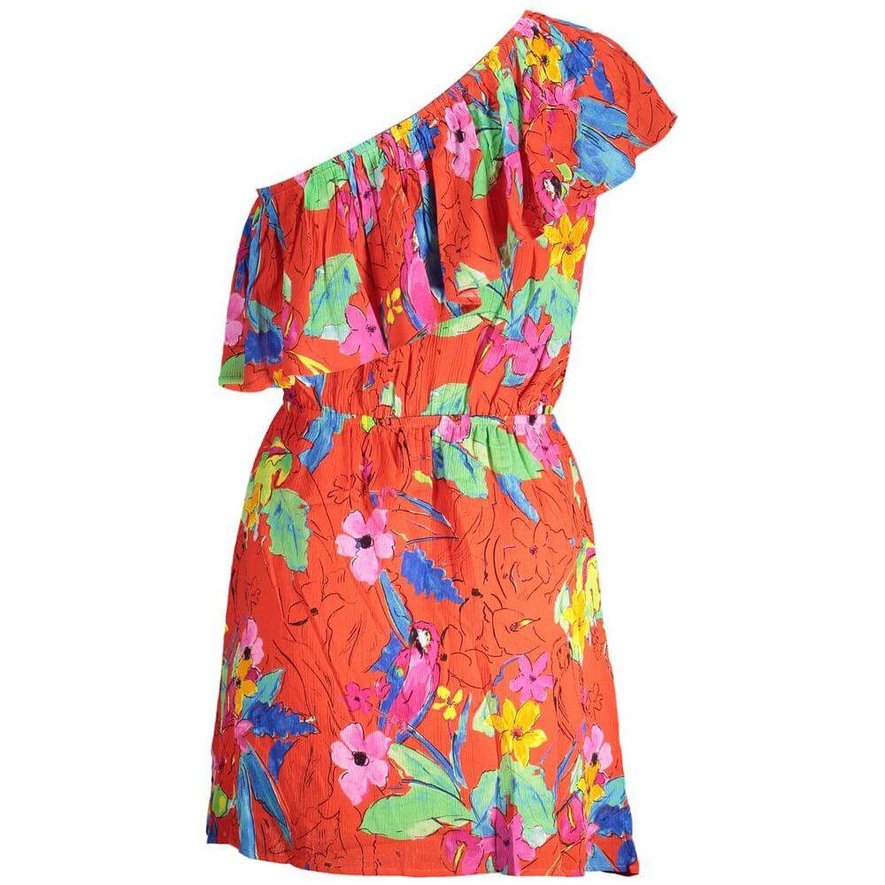 Desigual "Red Viscose Women Dress" Desigual Tomato