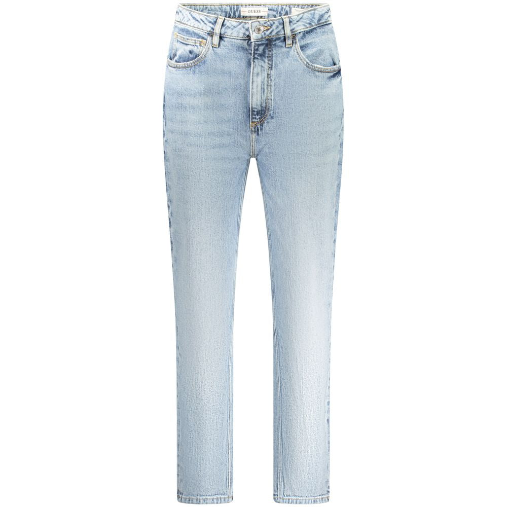 Guess Jeans Light Blue Cotton Women Jeans Guess Jeans Light Steel Blue