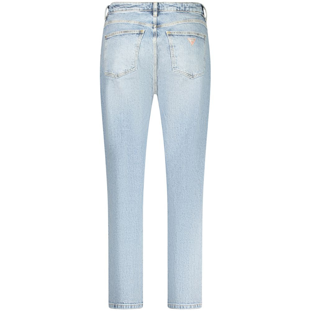 Guess Jeans Light Blue Cotton Women Jeans Guess Jeans Light Steel Blue
