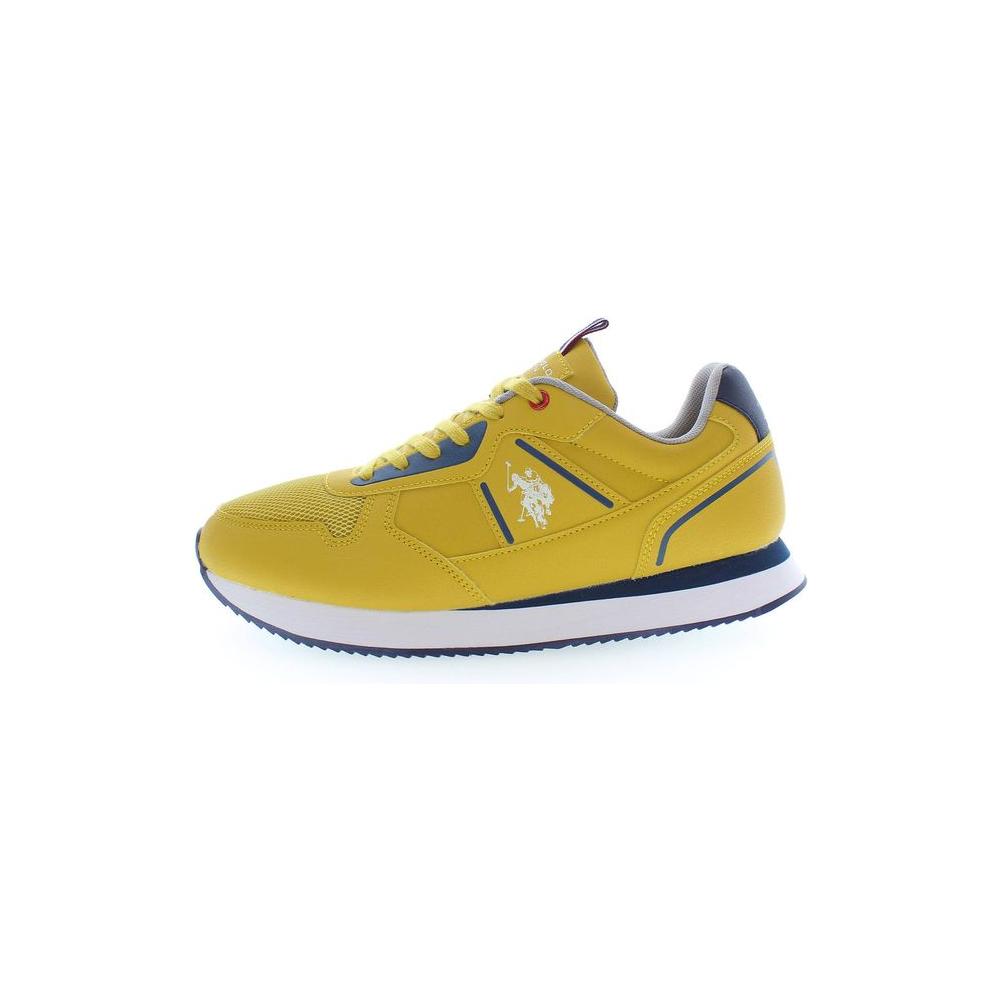 U.S. POLO ASSN. Yellow Polyester Men Sneaker U.S. POLO ASSN. Goldenrod