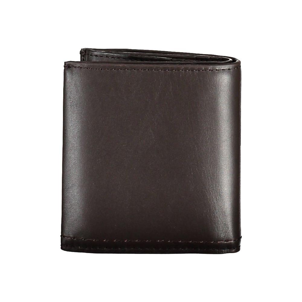 Calvin Klein Brown Leather Men Wallet Calvin Klein Dark Slate Gray