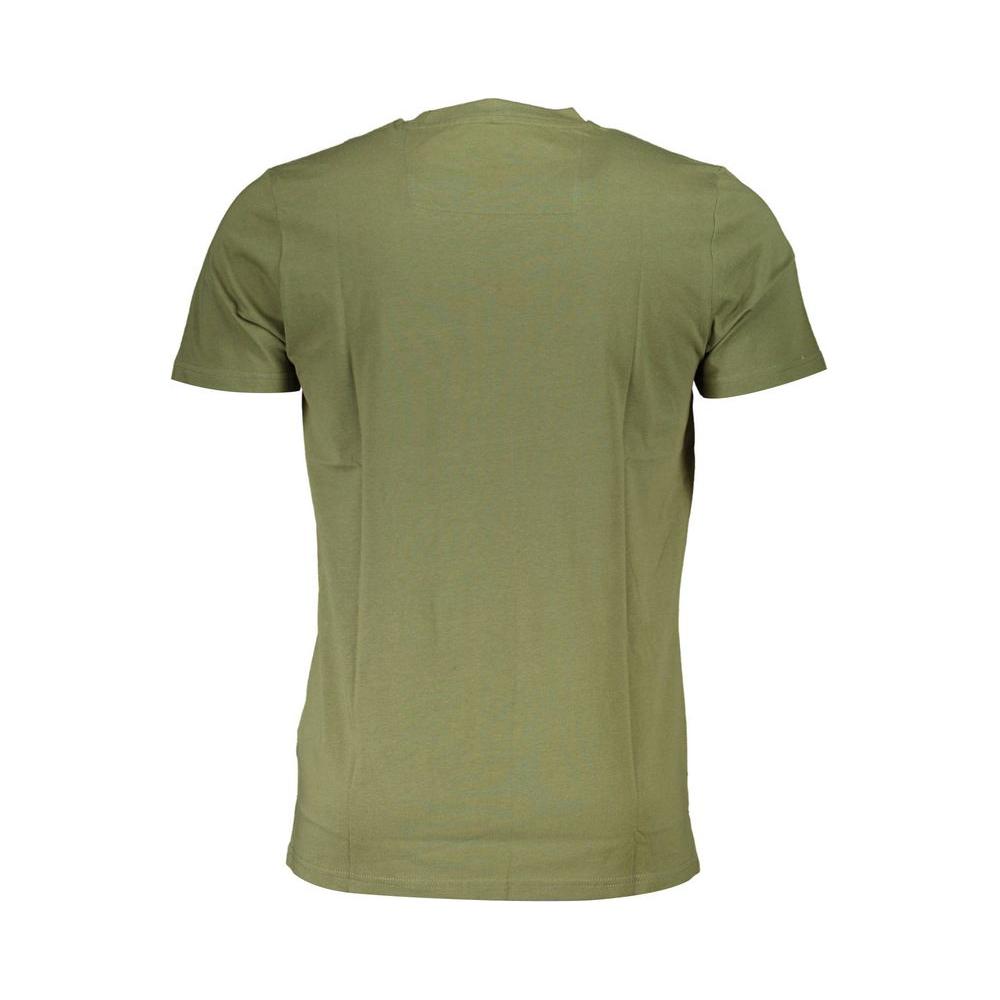 Cavalli Class Green Cotton T-Shirt Cavalli Class Dim Gray