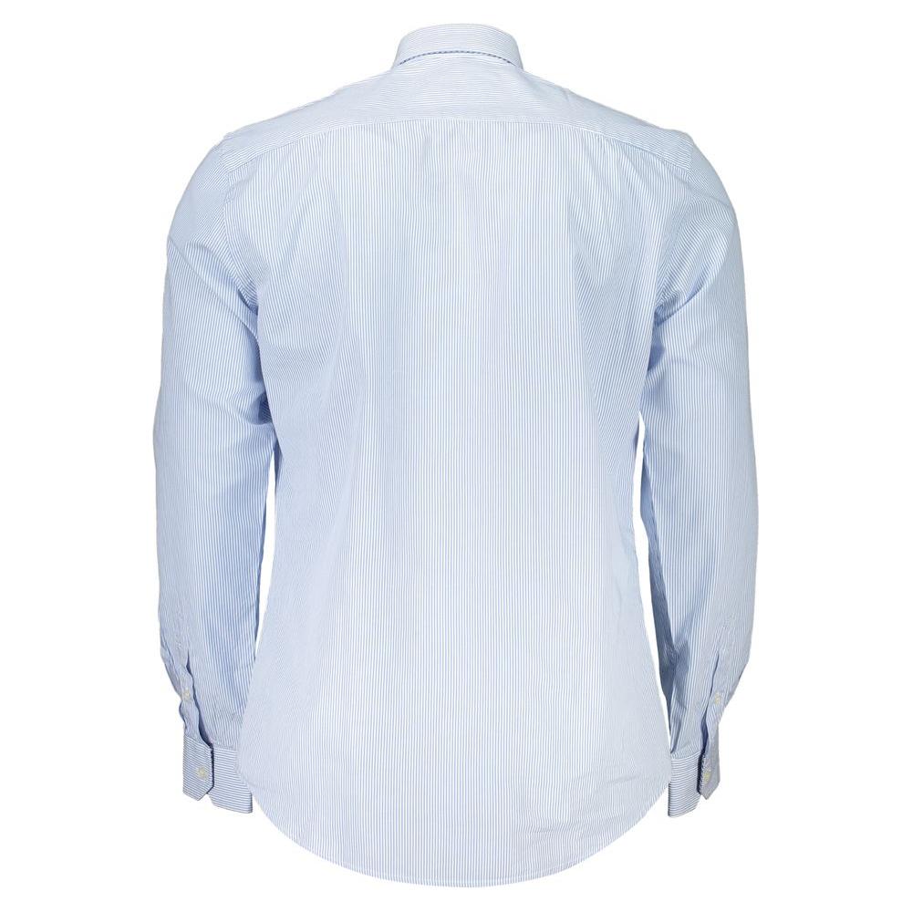 Harmont & Blaine Light Blue Cotton Men Shirt Harmont & Blaine Light Gray