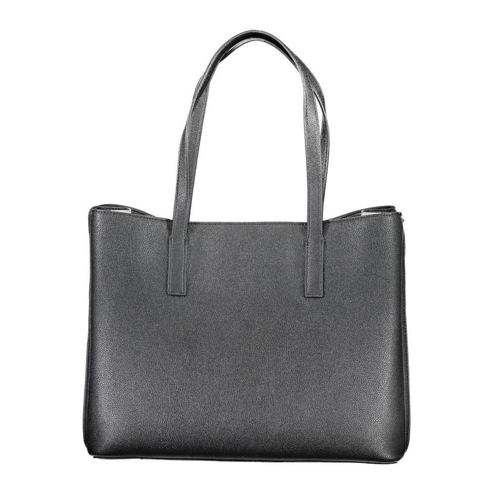 Guess Jeans Black Polyethylene Handbag Guess Jeans Dim Gray