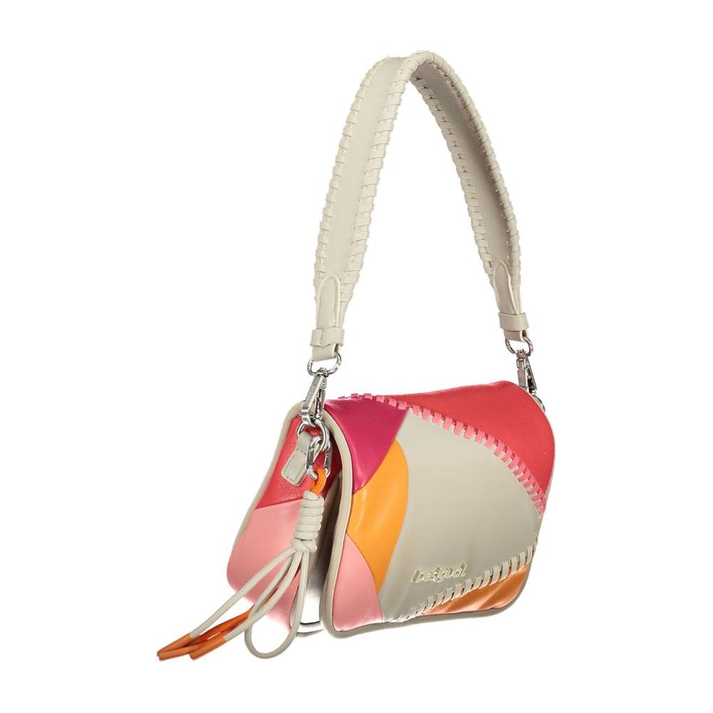 Desigual White Polyethylene Handbag Desigual Gray