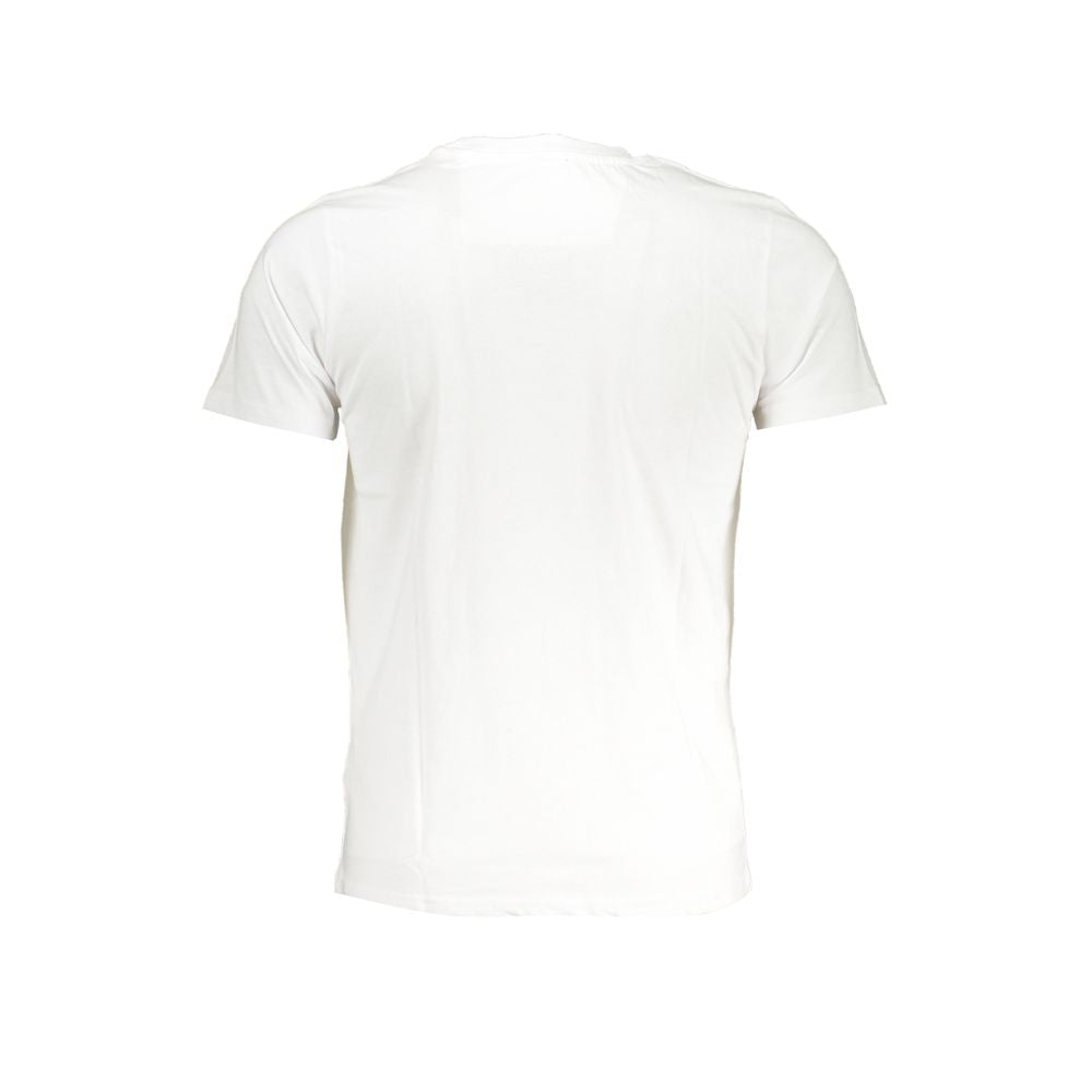 Cavalli Class White Cotton T-Shirt Cavalli Class White Smoke