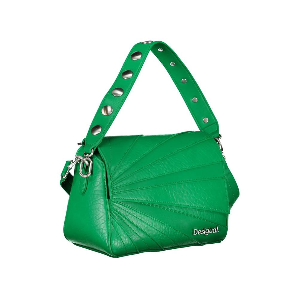 Desigual Green Polyethylene Handbag Desigual Sea Green