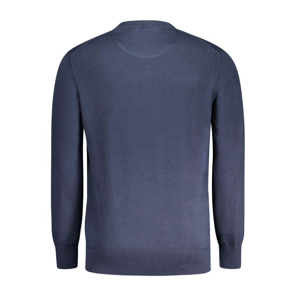 Timberland Blue Cotton Men Sweater Timberland Dark Slate Gray