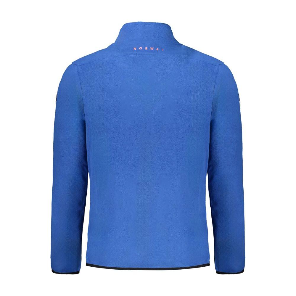 Norway 1963 Blue Polyester Men Sweater Norway 1963 Steel Blue